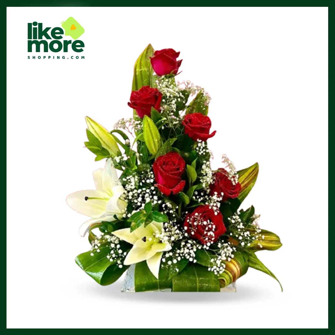 Main image of Classy Style Red Roses & Lily 