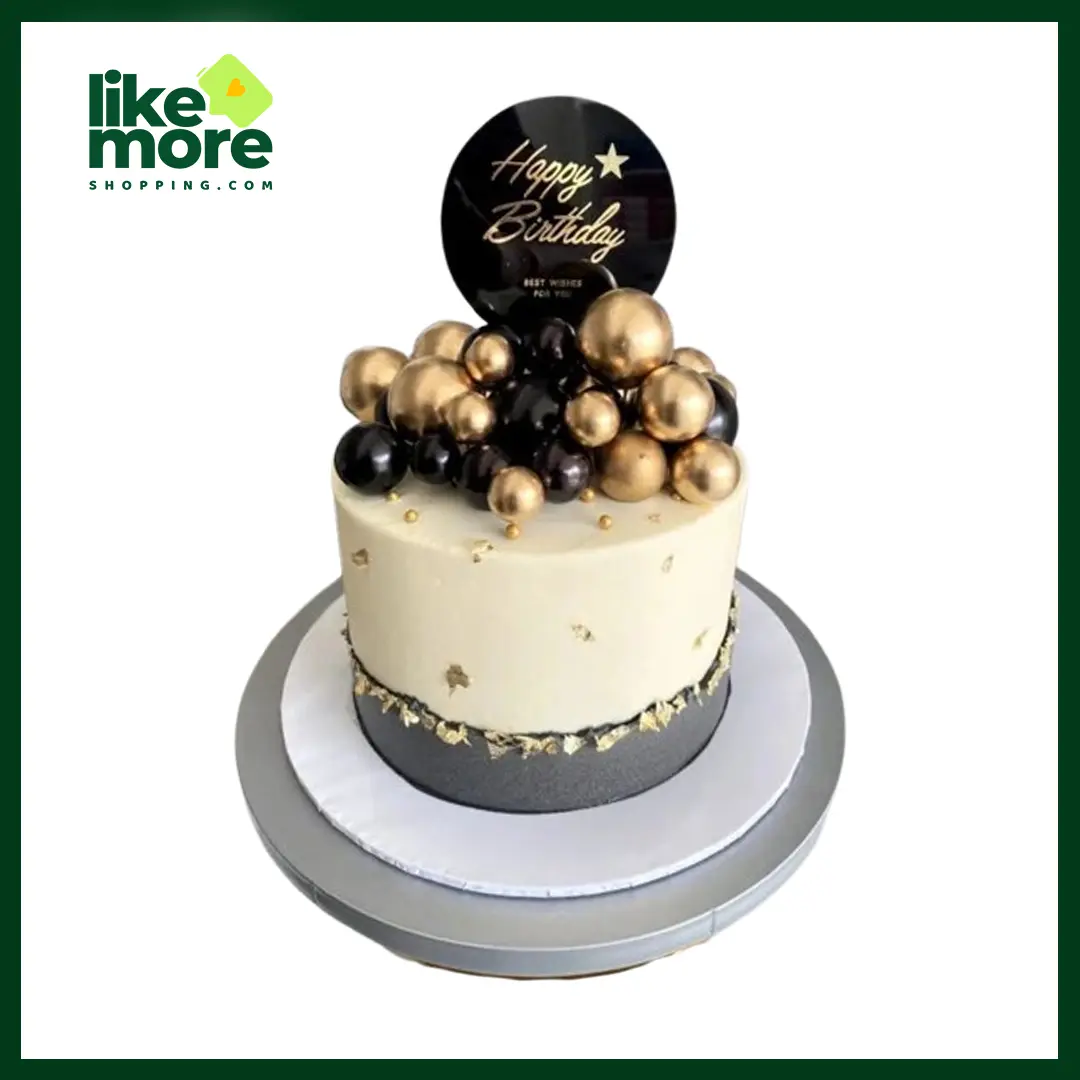Main image of Buttercream Cake with Deco Balls