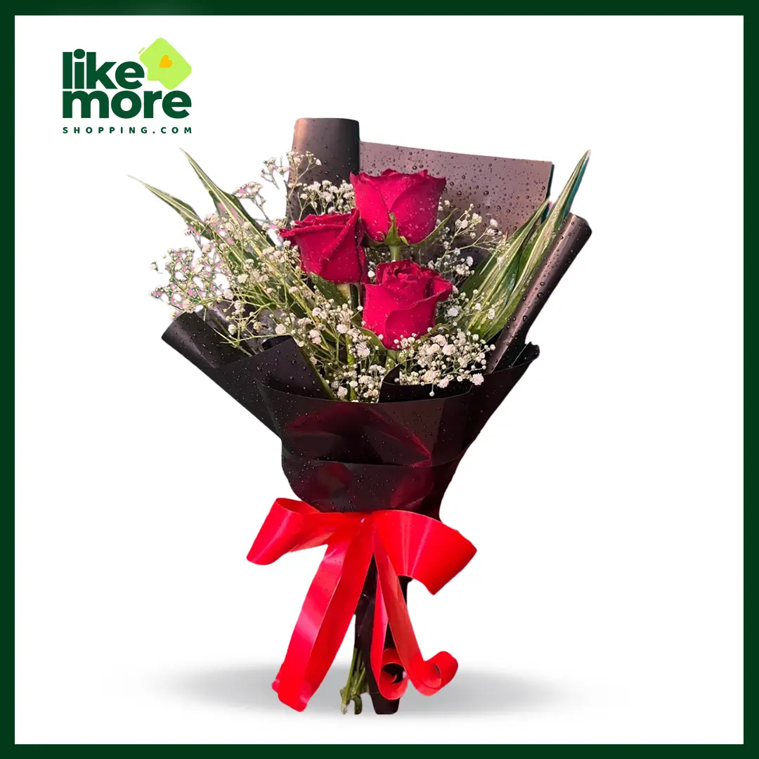 Pink Roses Bunch