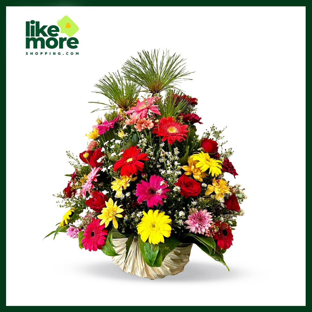 Mixed  Flowers Basket