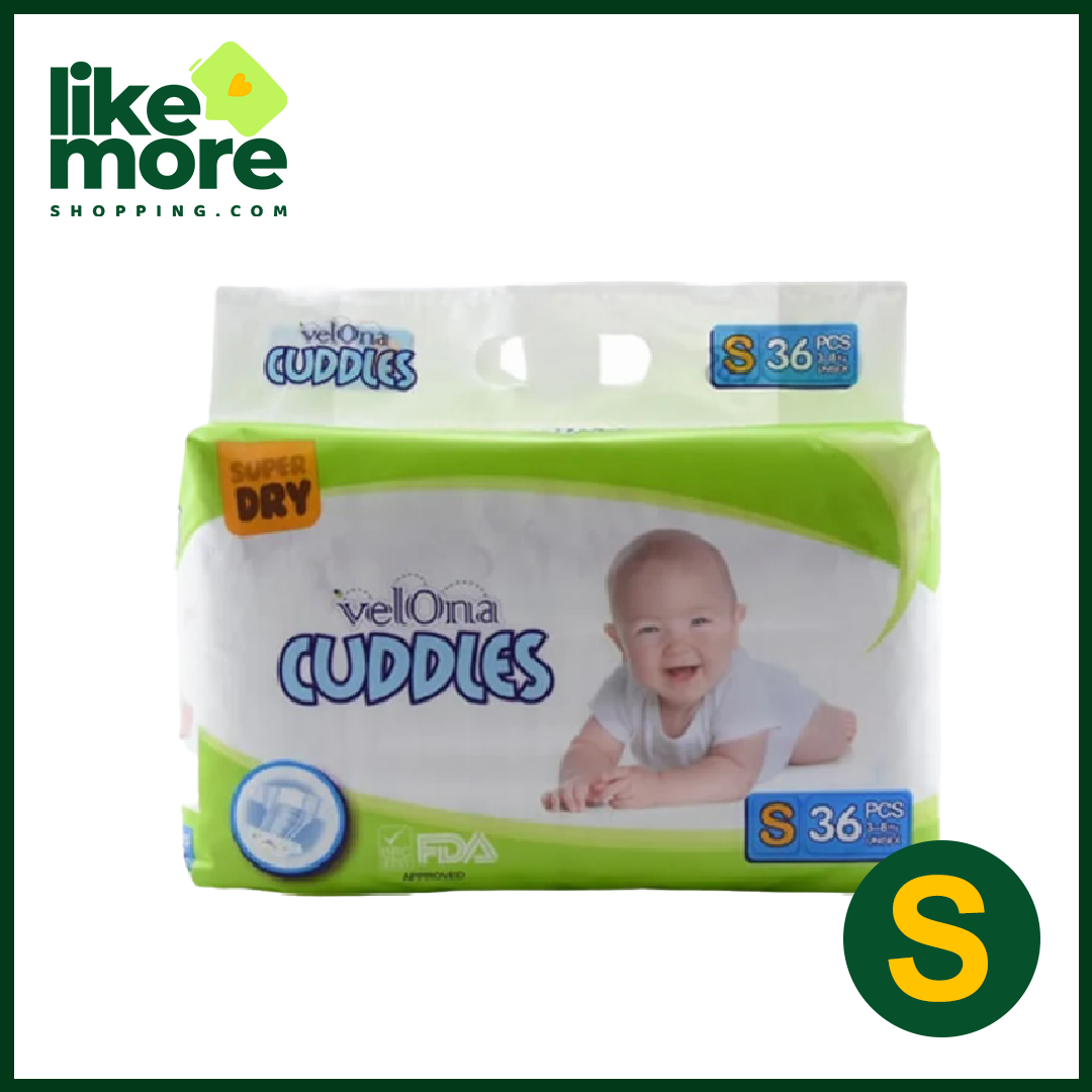 Velona Cuddles Baby Diapers 36 packs - Small