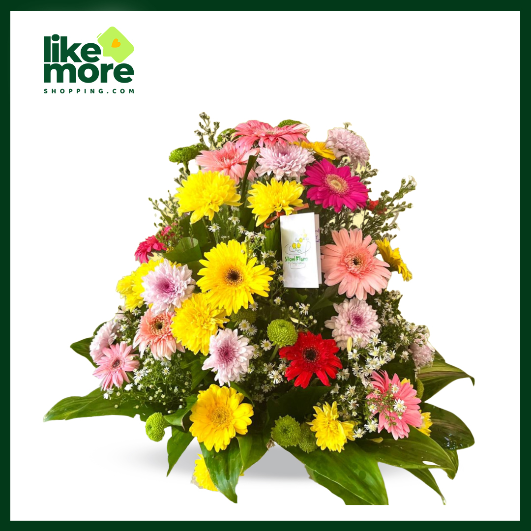 Bloomig Mixed  Flowers Basket