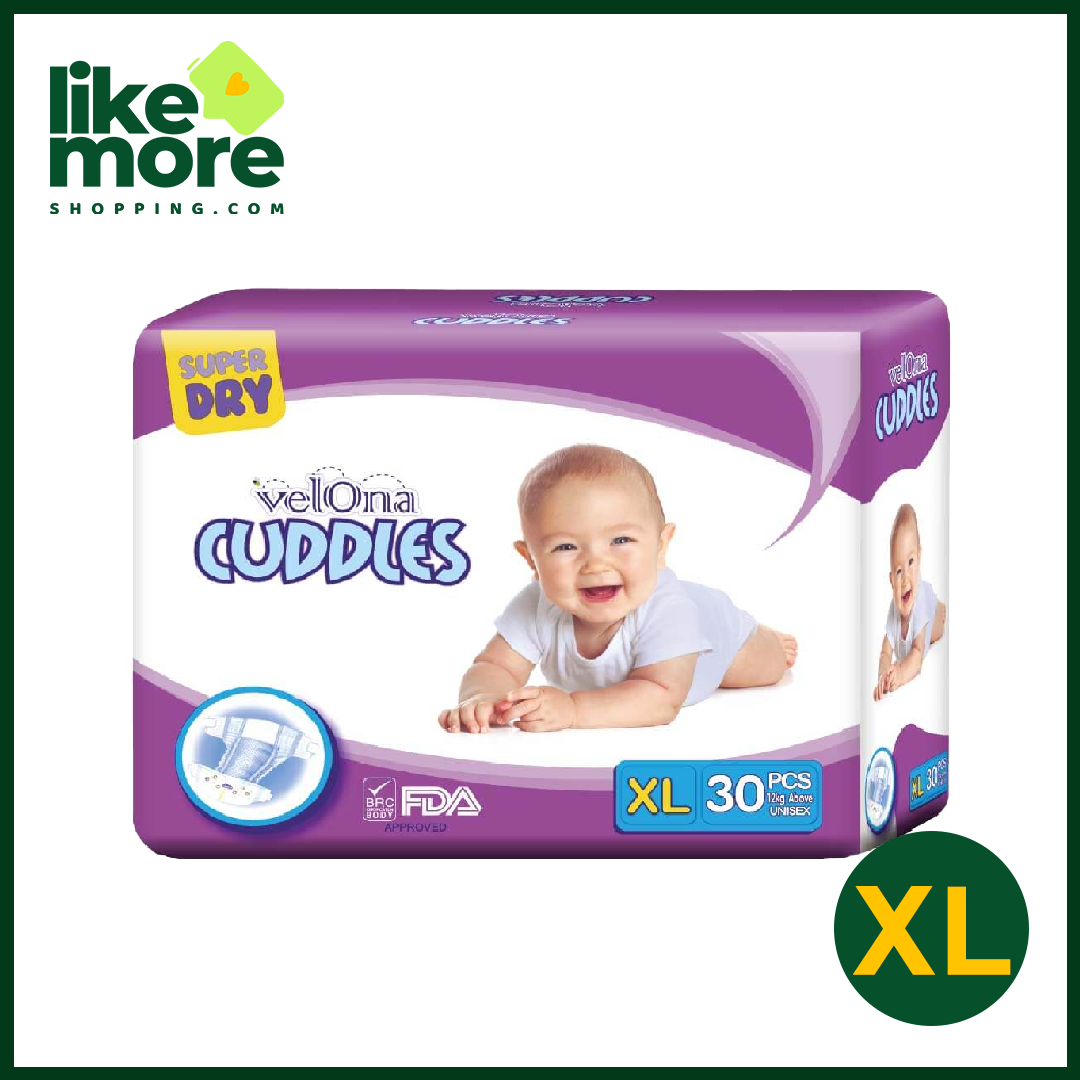 Velona Cuddles Baby Diapers 16 packs - XL