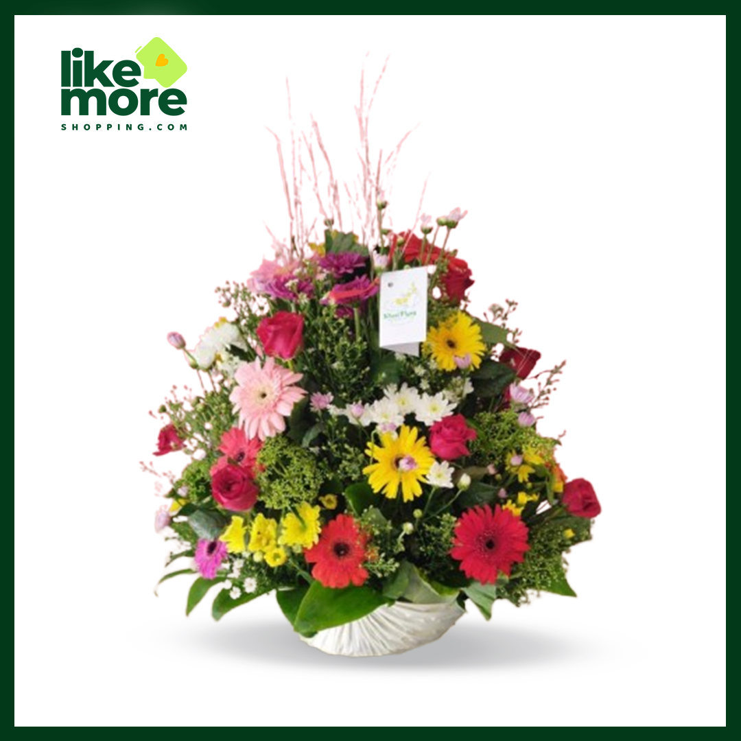 Colourful Gerbera Basket